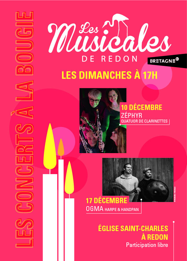LES MUSICALES REDON - affiche concert bougie